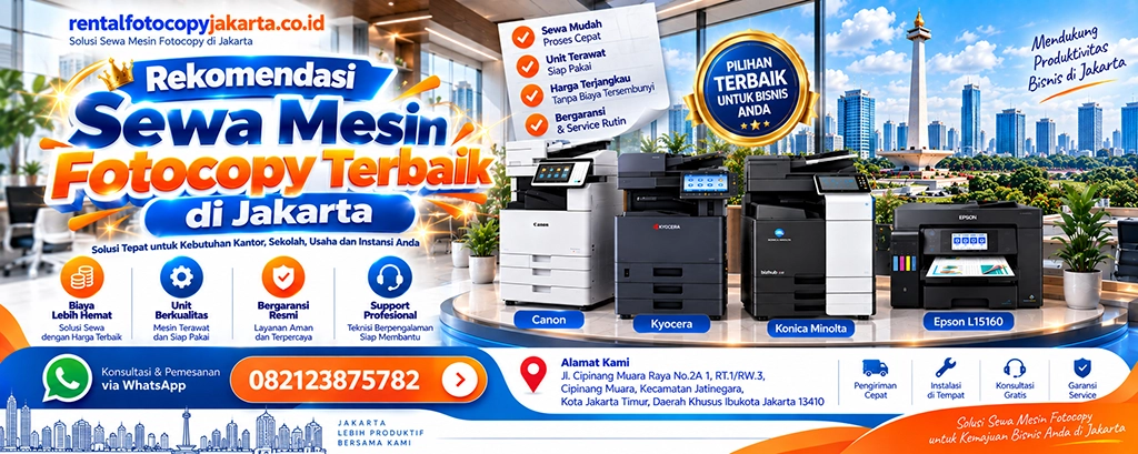 Rekomendasi Sewa Mesin Fotocopy Terbaik di Jakarta